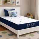 REVO 8 Inch Gel Memory Foam Mattress, Twin, Medium Transition comfort layer, breathable cooling cover, CertiPUR-US certified foam, fiberglass-free