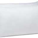 Amazon Basics Down Alternative Bed Pillows for Back and Side Sleepers, Medium Density, King Size, 36" x 20", White, 2-Pack