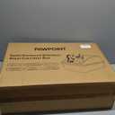 Cat Litter Box Stainless Steel Enclosure, Comfortable Space for Large Cats and Kittens, Easy to Clean Smooth Surface, Durable Metal Build with Cover, Litter Pad, Footboard and Shovel (Dark Gray)