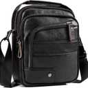 Small Messenger Bag for Men, Vintage Crossbody Bag Sling Shoulder Purse Genuine Leather Satchel Pouch Man Handbag