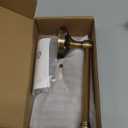 2 Pieces Set Antique Brass Toilet Paper Holder Retro Brass Hand Towel Ring Tissue Roll Paper Hanger Bathroom Hardware Wall Mounted Vintage Bathroom Accessories(Rectangle)