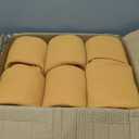 CAI TENG Fleece Throw Blanket Bulk 6 Pack Kid Blankets Soft Lightweight Cozy Polar Fleece 50 x 60 Throws Solid Pet-Friendly Bed Sofa Couch Fleece Fabric Travel Wedding Outdoor Mustard Yellow