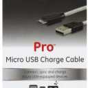 GE Pro Micro USB Charge Cable - White/Black