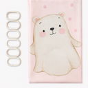 CINEKER Pink Cute Halloween Shower Curtain Sets for Bathroom 60Wx72H Ghost Girls Baby Shower Curtain Holiday Polyester Bathtub Curtain Bat Lovely Pumpkin Bathroom Decor with 12 Hooks