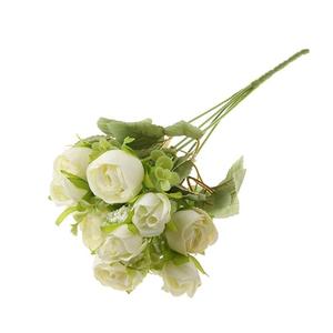 Zerodeko 4pcs Faux Peony Silk Flowers for Home Decor Realistic Artificial Bouquet for Dining Table Centerpieces White Floral Arrangements for Weddings Bridal Showers Parties