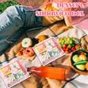 100 Pcs Small Charcuterie Boxes with Clear Lids Dessert Boxes Treat Cupcake Cake Slice Container Take Away Paper Disposable Food Containers for Sandwich Cookies Party Supplies(Pink, Bow)