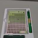 KEYYOU Fairy Lash Clusters Kit, Manga Eyelash Extension Kit at Home, 144pcs D Curl Wispy Natural Invisible Band Lash with Waterproof Lash Extensions Kit (Fairy-D-8-18MIX)