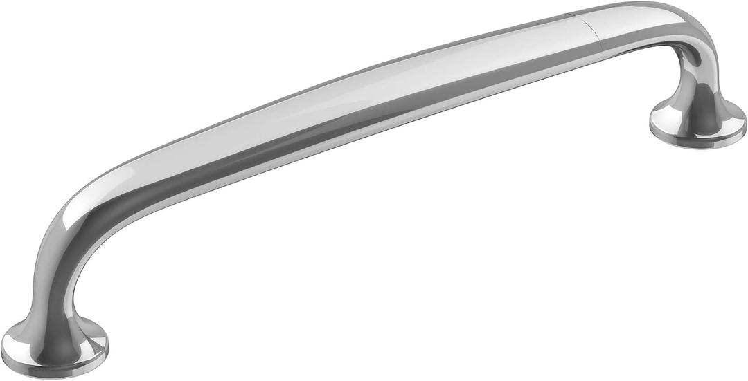 Amerock | Cabinet Pull | Polished Chrome | 5-1/16 inch (128 mm) Center-to-Center | Renown | 1 Pack | Drawer Pull | Cabinet Handle | Cabinet Hardware