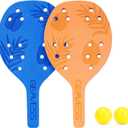 Foam Beach Tennis Racket Set, Beach Paddle Game Set, EVA Memory Foam Racket for Kids, Junior, Adult