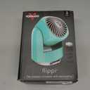 Vornado Flippi V6 Compact Air Circulator Fan, Quiet Portable Travel Fan for Desk or Bedroom, Adjustable Head, 2 Speeds, Bliss Blue