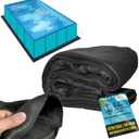 U.S. Pool Supply Ground Shield 12-Foot x 24-Foot Rectangle Heavy Duty Pool Liner Pad for Above Ground Swimming Pools - Protects Pool Liner, Prevents Punctures, Eco-Friendly Fabric - Extends Liner Life