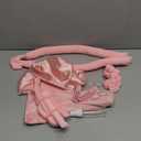 LitBear Heatless Curls Overnight, 2 Sizes of Soft Hair Rollers for Women with Bonnet to Sleep In, No Heat Hair Curlers Set with Scrunchies and Clips, for Long and Medium Hair (Pink)