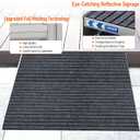 Threshold Ramp for Wheelchairs, 3-5.5" Rise and 30"36" Platform Aluminum Wheelchair Ramp, Door Threshold Ramps with a Non-Slip Thick Door Mat
