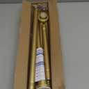 Gold Shower Curtain Rods for Windows 40-73 inch Adjustable Shower Rod Spring Tension Curtain Rods No Drilling Extra Long Gold Curtain Rod Non Slip Shower Rods for Bathroom Window Cafe