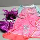 Koatobbor Cheerleader Costume for Girls Halloween Party Uniform Outfit 3-12 Years (Pink)