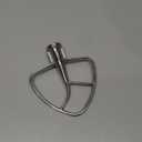 K45B Stainless Steel Flat Beater for Kitchenaid Tilt Head Stand Mixer, Polished Paddle Attachment for KitchenAid Mixer Attachments, Fits 4.5-5 Quart Models, Dishwasher Safe