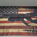 FLAGWIX American Flags, Sasquatch Bigfoot American Flag - 4th of July, Independence Day Decorations for Home, House Flag (29.5" x 39.5") - USA Flags Premium Polyester, Decorative Indoor Outdoor Flag