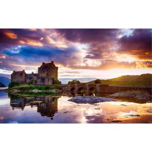 Puzzles for Adults Jigsaw Puzzles 1000 Pieces for Adults Kids– Eilean Donan Castle Scotland Wooden Puzzle Jigsaw Puzzle Artwork Intellective Educational Toys Gifts(29.5x19.7 Inches)