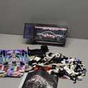 Sosuy Building-Block Race-Car Set, 1:18 Technical Model Kit 586 Pcs DIY White Pull-Back Toy for Boy Girl Kid Age 6+ Year, Birthday Gift for Teen Adult Display, Speed Super Sports Cars Bricks Icons