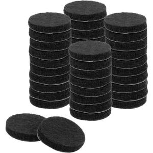 uxcell Round Felt Furniture Pads, 40pcs, Black, 0.6" Dia x 0.12" Thick, Adhesive Backed, Non-Slip, Anti-Scratch, Chair Leg Protectors for Hardwood, Laminate & Tile Floors