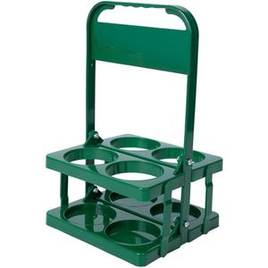 Portable Plastic Drink Carrier,Reusable Beer Bottle Coffee Cup Holder,Beverage Cup Drink Caddy for Delivery,4 Holes Cup Holders with Handle for Catering Restaurant Travel Car,Green