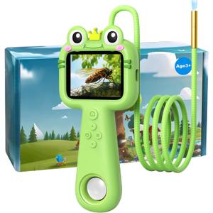 Borescope Camera for Kids - STEM Science Educational Toy for 4-12 Years Old Boys & Girls | Birthday Gift for Outdoor Adventures & Nature Discovery (Green)