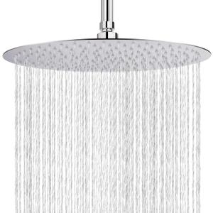 NearMoon Rain Shower Head, Ultra-Thin Design-Pressure Boosting, Awesome Some Experience, High Flow Stainless Steel Rainfall Head (16 Inch, Chrome Finish)