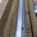 12 Ft V-Track Galvanized Inverted V Track for 1'' OD V-Groove Sliding Gate Rollers Driveway Gate with Hammer Drive in Anchors, Heavy Duty Sliding Driveway Gate Track