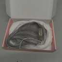 REECHO Hair Toppers for Women Real Human Hair, Seamless Human Hair Toppers with Bangs, 360 3D Cover Clip in Bangs Hair Extensions for Daily Wear, Gray