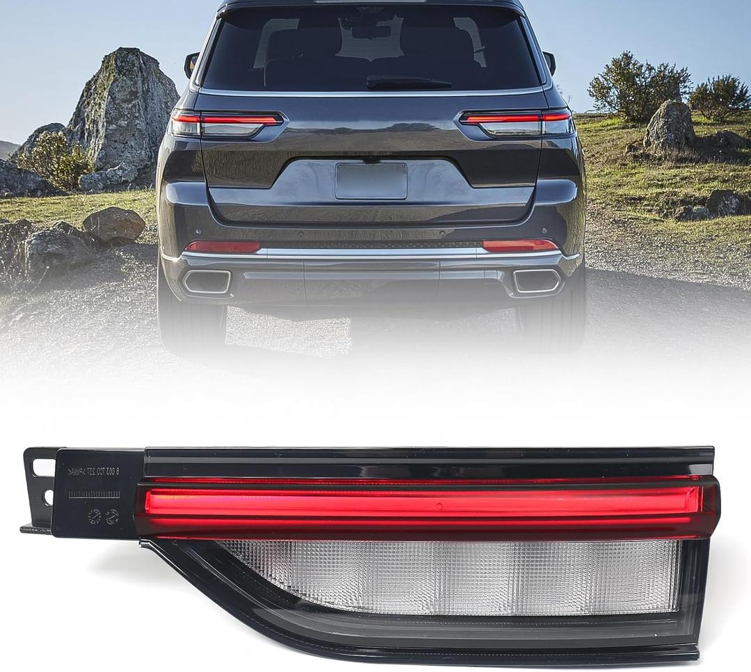 Huray Right Inner Tail Light Fit for Jeep Grand Cherokee 4-Door 2022-2025 RH LED Taillight Rear Brake Lamp Assembly OE Style Accessory Replacement for CH2803122 68377974AD (Passenger Side)