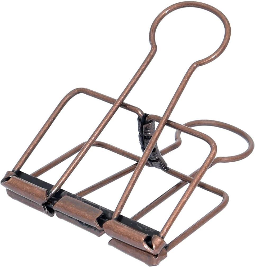 Extra Large Binder Clips 2 Inch, Big Paper Clamps Copper for Office School Supplies (15Pcs)