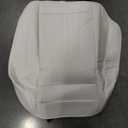 2PCS Car Seat Cover Nappa Leather Front for Tesla Model Y&3 2020-2024 Car Seat Bottom Protector, Original White Color Heavy Duty Seat Cushion Protector Without Backrest (White B)