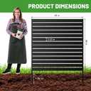 2 Panels No-Dig Metal Privacy Fence Screen, 48" H 48" W Outdoor Air Conditioner Fence, Rustproof AC Unit Cover to Hide Trash Bins, Pool Equipment Enclosure, Decorative Garden, Patio & Backyard