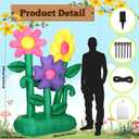 Syhood 6 ft Summer Inflatable Sunflower Decoration Large Inflatable Flower LED Blow up Decor for Spring Summer Holiday Outdoor Yard Lawn Party Supplies(Flower)