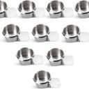 GSE Games & Sports Expert Stainless Steel Cup Holder, Drop-in Cup Holder for Casino Poker Tables, Work Desks, Boats, RVs, Cards & Trucks (Slide Under)