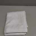 jinchan Sheer Valance Curtain Linen Textured Valance for Kitchen Living Room Bedroom Voile Window Light Filtering Farmhouse Country Rod Pocket 1 Panel 16 Inch Length White