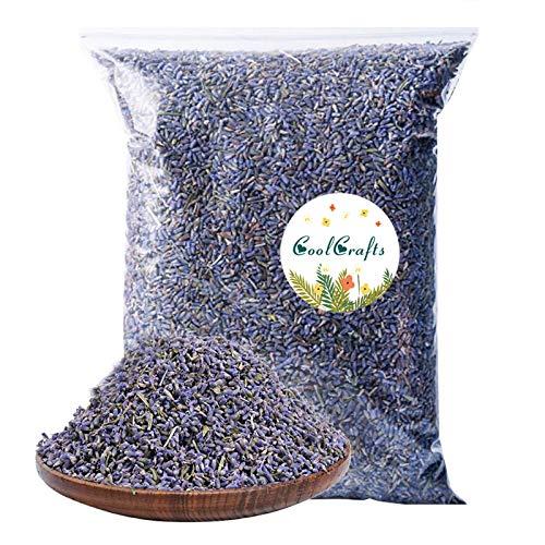 CoolCrafts Dried Lavender Flowers, Dry Lavender Buds Bulk for Wedding Toss, Crafts, Sachets - 1 Pound