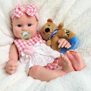 JIZHI Reborn Baby Dolls Silicone Full Body -16 Inch 5.73lb Weighted Full Platinum Silicone Baby Doll Real Life Baby Dolls with Complete Accessories for Kids Age 3 + (Caleb)