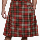 Mens Utility Kilt Pin Scottish Tartan Apparel Black & Irish Hybrid Royal Stewart Pockets Kilts
L