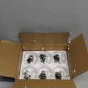 Hewory Christmas Tealight Candle Holders: Glass Tea Light Candle Holder Set of 6, Ball Candl Holders with Red Berry and Pinecone, Christmas Table Decorations for Dinner Holiday Party Fireplace Mantle