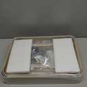 EAGMAK 3 Tier Utility Rolling Cart, Metal Storage Cart with Handle and Lockable Wheels, Multifunctional Storage Organizer Trolley with Mesh Baskets for Kitchen, Living Room, Office, Garage (Beige) (Normal)