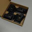 4-Pack Post Base Cover, Fits 1"x 1" PVC Post Skirt Split Type for Indoor/Outdoor Iron Railing/Wood Posts/Fence/Stairs/Patios/Handrail/Porch Column Wrap Post Trim [Black]