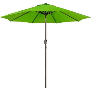 Blissun 9' Outdoor Patio Umbrella, Outdoor Table Umbrella, Yard Umbrella, Market Umbrella with 8 Sturdy Ribs, Push Button Tilt and Crank