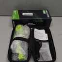 Cordless Electric Scissors: 4V Rechargeable Rotary Cardboard Cutter, 3000mAh Battery, with LED Light, 2 Blades, Box Cutter for Fabric Carpet Carton Plastic Leather Cloth (Green)