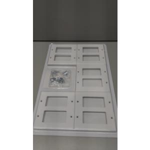 [10 Pack] BESTTEN Decorator Wall Plate, 2 Gang Standard Size Outlet Cover for GFCI and USB Receptacles, H4.53 x W4.57, Unbreakable Polycarbonate Material, UL Listed, White