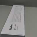 Wireless Keyboard and Mouse, Vssoplor Rechargeable Quiet Full-Size Keyboard and Mouse Combo Set Ultra Slim Design for Laptop, PC, Notebook, Desktop-White and Gold