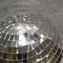 4 pack Large Disco Ball Silver Hanging Disco Balls Reflective Mirror Ball Ornament for Party Holiday Wedding Dance and Music Festivals Decor Club Stage Props (12 Inch, 8 Inch, 6 Inch, 4 Inch)