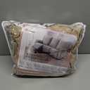 Gennia Waterproof Recliner Chair Cover,Stretch Reclining Sofa Covers with Pockets,Washable Lazy Boy Recliner Slipcovers,Leakproof Couch Protector for Kids, Pets, Dog and Cat (1 Seat, Khaki)