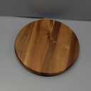 Acacia Wood Lazy Susan Wood Turntable Tray Cabinet Organizer, 10"