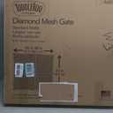 Toddleroo by North States - Diamond Mesh Wooden Baby Gate: Pressure Mounted Baby Gate for Doorways - Adjustable 26.5 to 42 Inches Wide - 23 Inches Tall